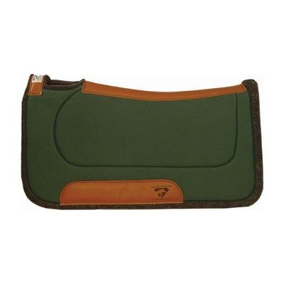 Diamond Wool Contoured Ranch Pad 32X32 Hunter Gree