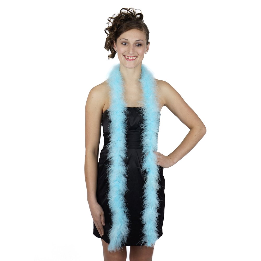 Zucker Marabou Feather Boa - (72 Inch) Lightweight Feather Boas for Party - Mardi Gras Feather Boa, Roaring 20's Costume