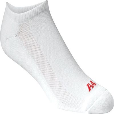 A4 S8001 Performance No Show Socks, White, Large