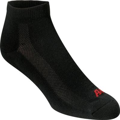 A4 Mens Performance Low Cut Socks, Large, Black