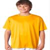 A4 Youth Solid Color Performance Crew T-Shirt Gold Large view 1