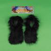 Forum Novelties Men's Hairy Monster Costume Spats, Black, One Size view 2