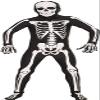 Forum Novelties I'm Invisible Costume Stretch Body Suit, Skeleton, Child Medium view 1