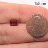 1.03-1.30 Cts of 7x5 mm Emerald Loose Garnet (1 pcs) Gemstone view 4