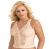 Exquisite Form womens Fully Front Close Longline Lace Posture Bra, Rose Beige, 38D US view 1