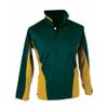 Carta Sport Reversible Rugby Jersey Shirt - Bottle Green/Amber & Plain Bottle Green - Various Size Options (26/28" Chest) view 1