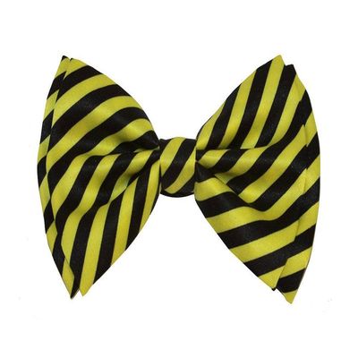 Coool Pre-tied Bowtie - Striped Yellow