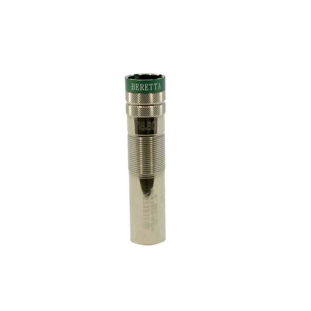 Beretta OptimaChoke High Performance 20mm Extended 12Ga Modified Choke Tube with Alumimum Band, Silver with Green Band