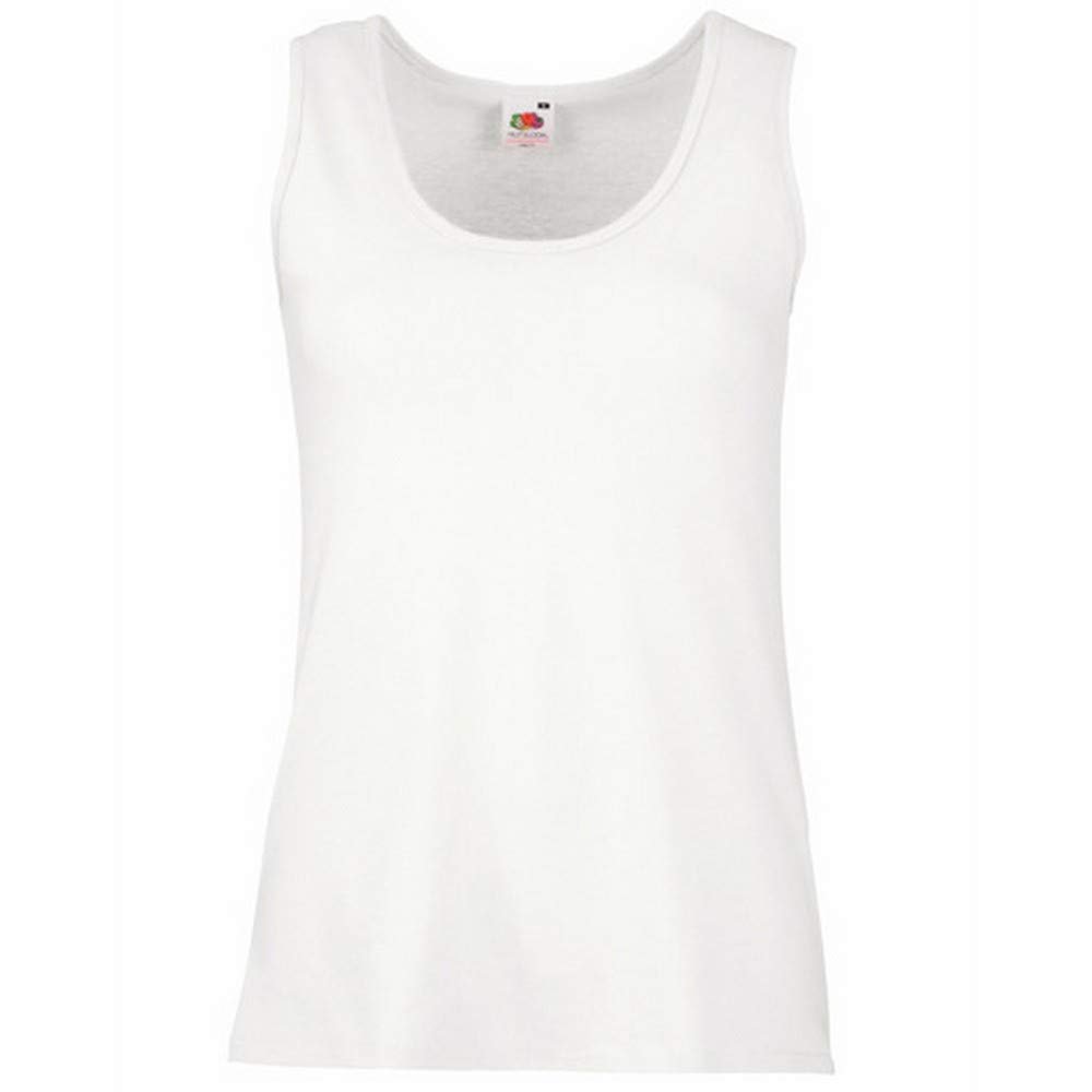 Fruit of the Loom Ladies/Womens Lady-Fit Valueweight Vest (M) (White)