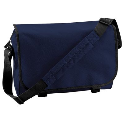 BagBase Adjustable Messenger Bag (11 Liters) (One Size) (French Navy)