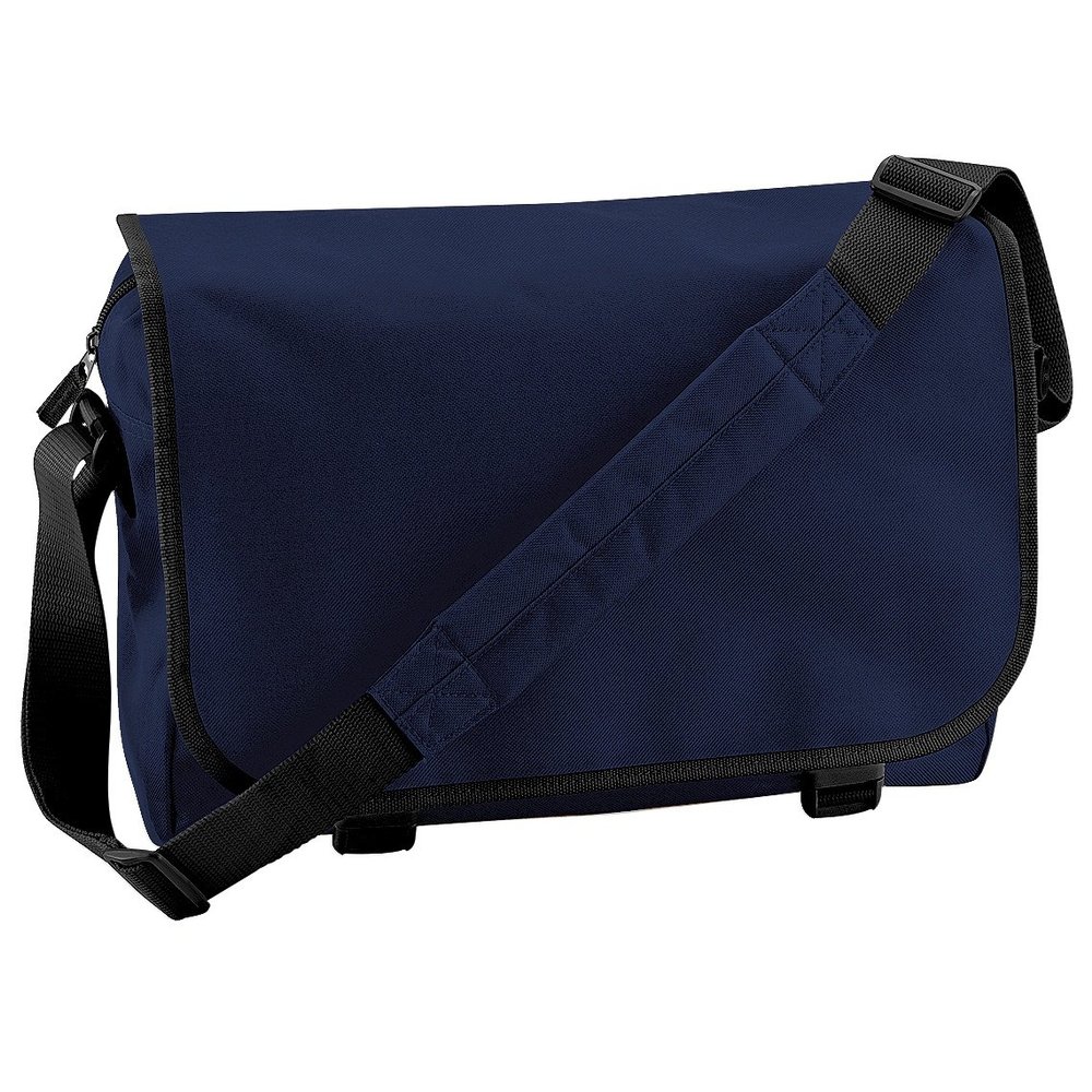 BagBase Adjustable Messenger Bag (11 Liters) (One Size) (French Navy)