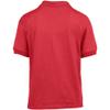 Gildan DryBlend Childrens Unisex Jersey Polo Shirt (S) (Red) view 2