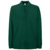 Fruit of the Loom Mens Premium Long Sleeve Polo Shirt (L) (Red) view 4