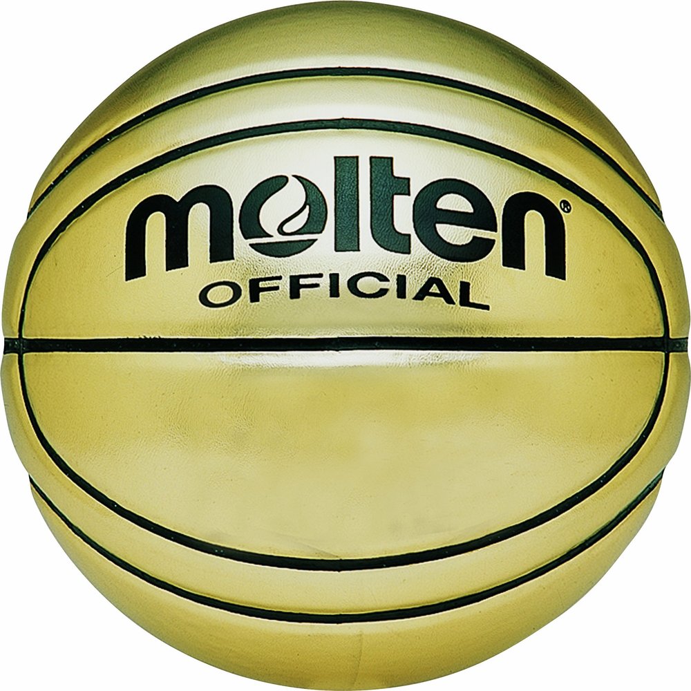 Molten BG-SL7 Presentation or Autographs Basketball | Faux Leather | Not Suitable for Play | Size 7 | Gold