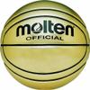 Molten BG-SL7 Presentation or Autographs Basketball | Faux Leather | Not Suitable for Play | Size 7 | Gold view 1