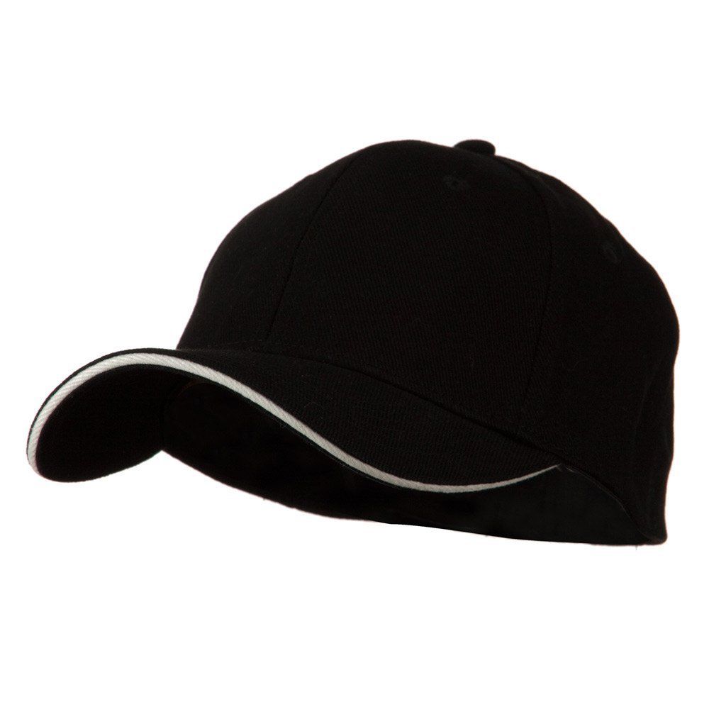Cameo Heavy Weight Fitted Cap - Black White S-M