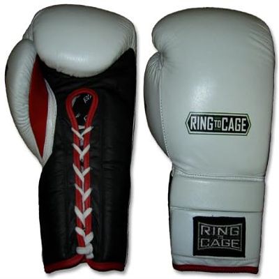Deluxe MiM-Foam Sparring Gloves - Lace-up for Muay Thai, MMA, Kickboxing, Boxing (22oz)