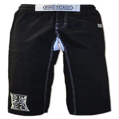 Ring to Cage Hybrid Flex Panel Gi Pant for Jiu Jitsu, Grappling, (Black, A1)