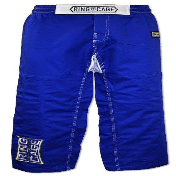Ring to Cage Hybrid Flex Panel Gi Pant for Jiu Jitsu, Grappling, (Blue, A1)