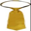 American Exchange Big Boys' Solid Zipper Tie, Gold, 14 Inch view 1