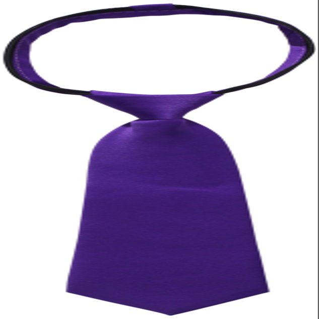 American Exchange Big Boys' Solid Zipper Tie, Purple, 12 Inch
