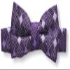 American Exchange Big Boys' Diamond pattern Print Bowtie, Purple, One Size view 1