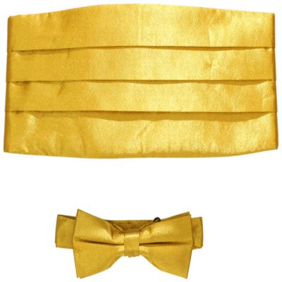 American Exchange Big Boys' Bowtie Set, Gold, One Size