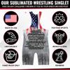 4 Time All American Isaiah 40 Sublimated Wrestling Singlet size 2XL view 4