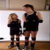 Tandem Sport Volleyball Passing Sleeve - Volleyball Training Tool Black, Small/Medium view 2