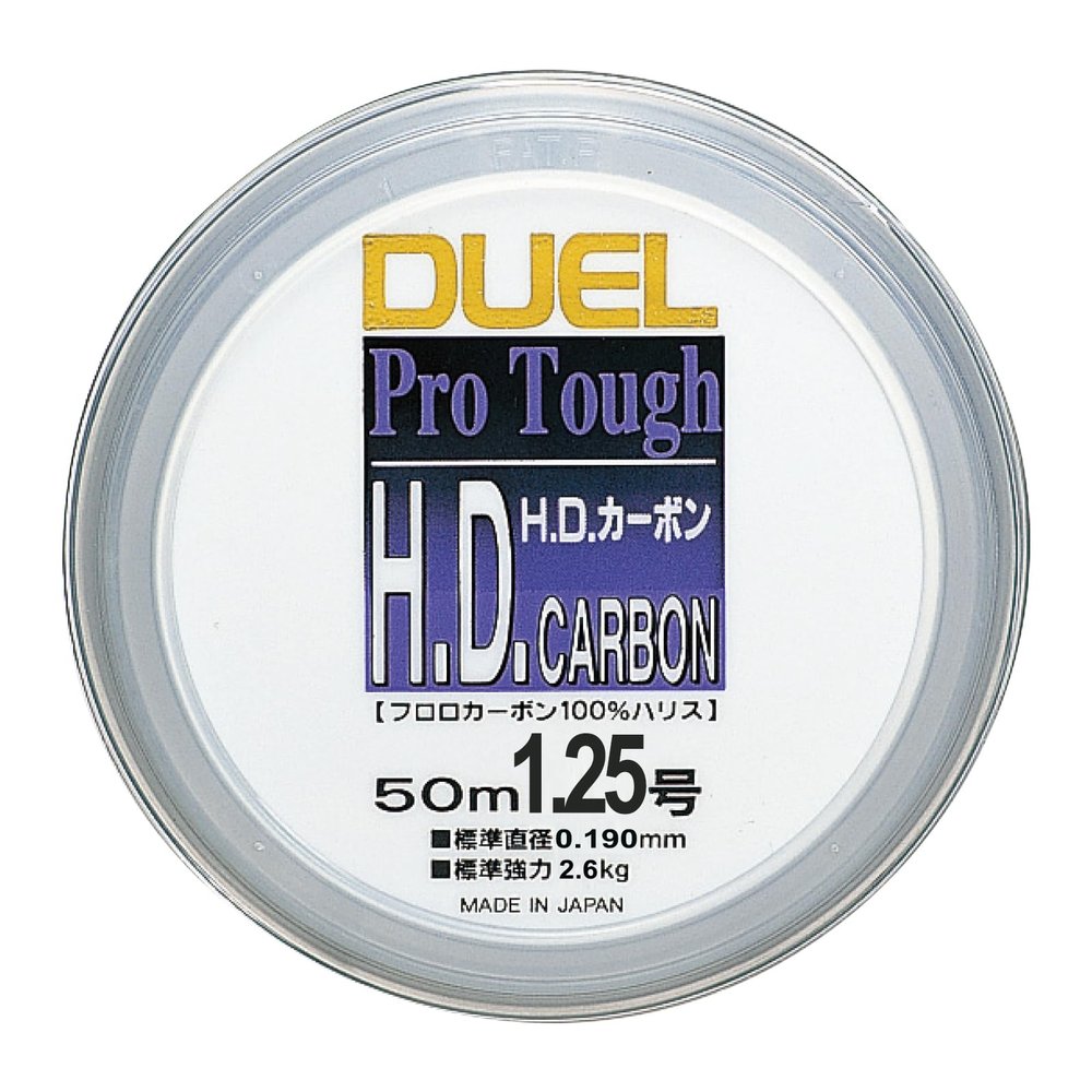 Duel H851 Fluoro Line No. 1.25 H.D. Carbon, 166.3 ft (50 m), No. 1.25, Clear
