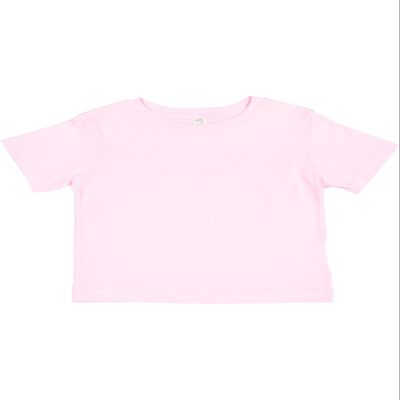 RABBIT SKINS Infant 100% Cotton Jersey Short Sleeve Tee, Pink, 12 Months