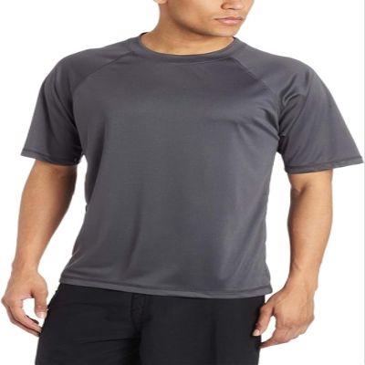 Kanu Surf Mens Swim Shirt with Short Sleeves  UPF 50+ Rash Guard for Men with Quick-Dry Fabric (Medium)