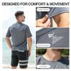 Kanu Surf Mens Swim Shirt with Short Sleeves  UPF 50+ Rash Guard for Men with Quick-Dry Fabric (Medium) view 3