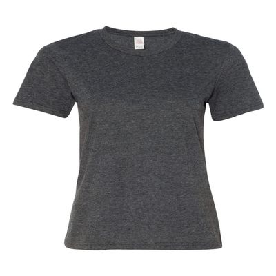 Anvil Womens Fashion Fit Ringspun T-Shirt (880) -Heather Dk -L