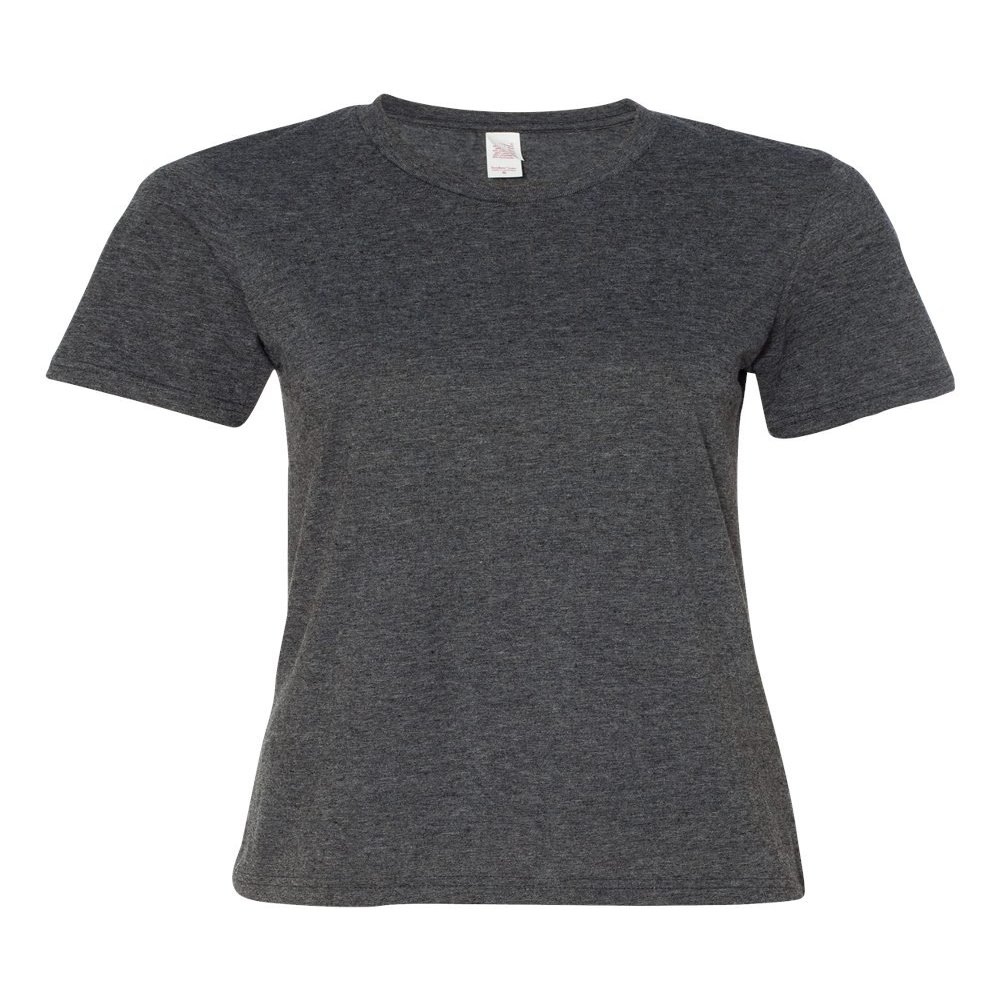 Anvil Womens Fashion Fit Ringspun T-Shirt (880) -Heather Dk -L