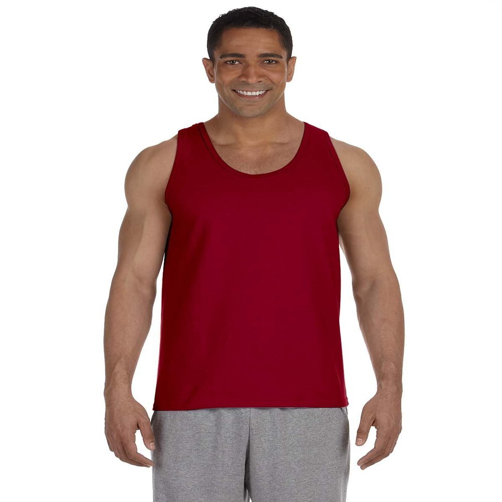 Gildan Mens 6 oz. Ultra Cotton Tank G220 -Cardinal RED 2XL