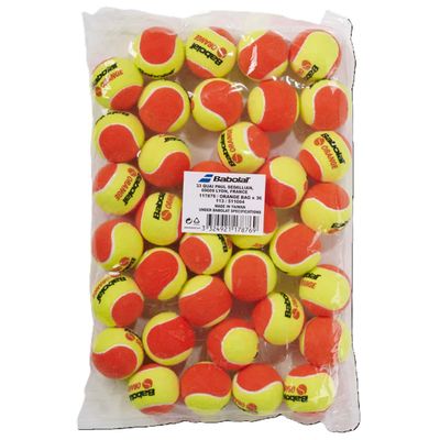 Babolat Orange Low Compression Play & Stay Tennis Balls - Bag (36 Balls)