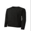 SPORT-TEK Unisex Long Sleeve Ultimate Performance Crew Black view 3