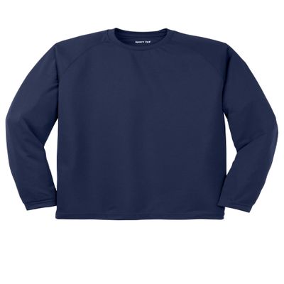 SPORT-TEK Unisex Dry Zone Long Sleeve Raglan T-Shirt | Men's & Women's Gym Top, Workout Clothing for Spring & Summer Fashion True Navy