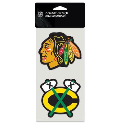 Chicago Blackhawks Die Cut Decal Sticker Set