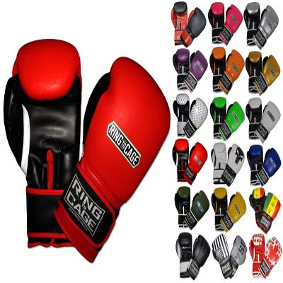 Gym Training Stand-Up Boxing Gloves (Red/Black, Regular Weighs 12oz)