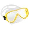 CRESSI Onda Scuba Diving and Snorkeling Mask - Transparent/Yellow view 1
