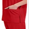 Cherokee Big and Tall Originals Unisex V-Neck Scrubs Shirt, Red, XX-Large view 3