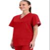 Cherokee Big and Tall Originals Unisex V-Neck Scrubs Shirt, Red, XX-Large view 4