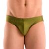 Gary Majdell Sport Mens Solid Olive Contour Pouch Bikini Swimsuit Size Medium view 2