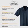 CornerStone Unisex Select Long Sleeve Snag-Proof Tactical Polo | Tough & Reliable Collared Work Shirt for Men & Women Black view 3