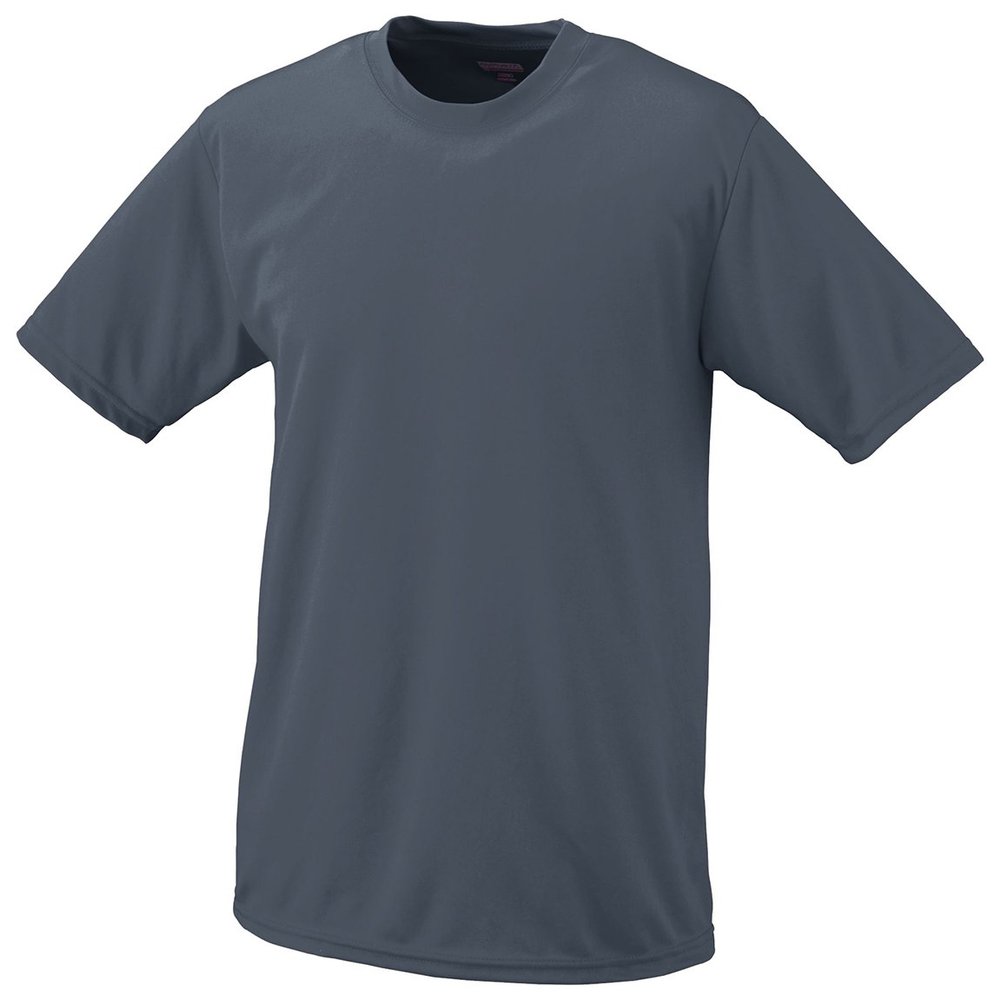 Augusta Sportswear Boys Wicking T-Shirt, Small, Graphite