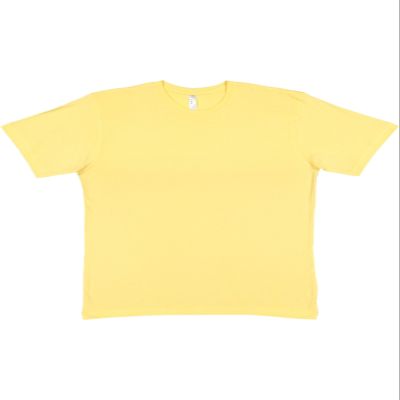 LAT Mens Fine Jersey Short Sleeve Tee (6901), Butter, Small