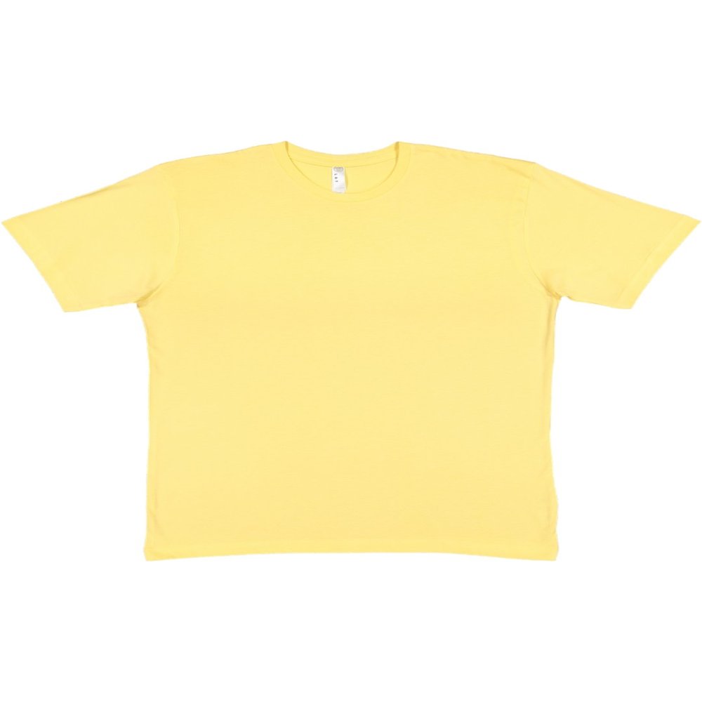 LAT Mens Fine Jersey Short Sleeve Tee (6901), Butter, Small