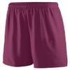 Augusta Sportswear Mens Training Short, Maroon, Medium view 1